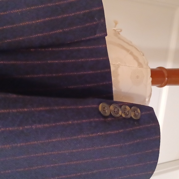 Veronica Beard Tyra Navy Pinstripe Dickey Jacket NWT - Picture 8 of 14